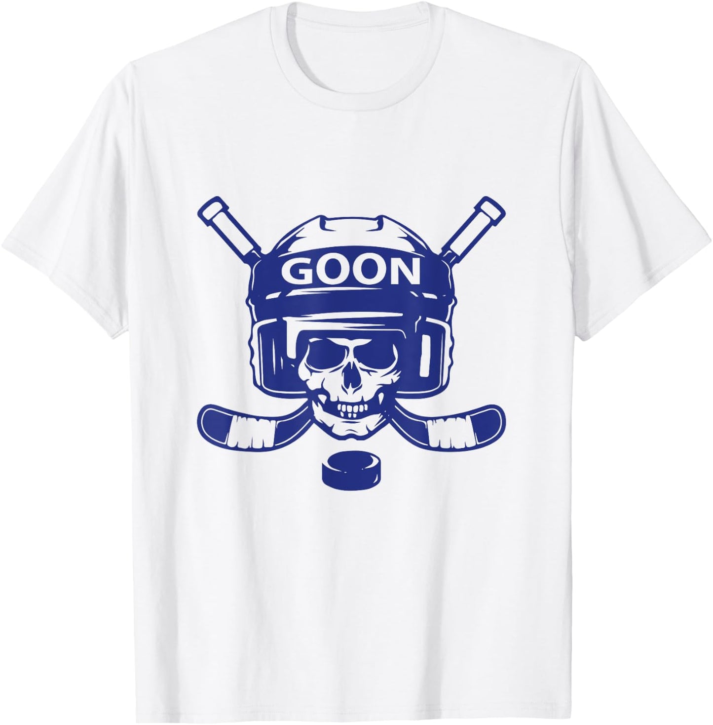 Goon Youth Hockey Player Fan T-Shirt - T-Shirt | White