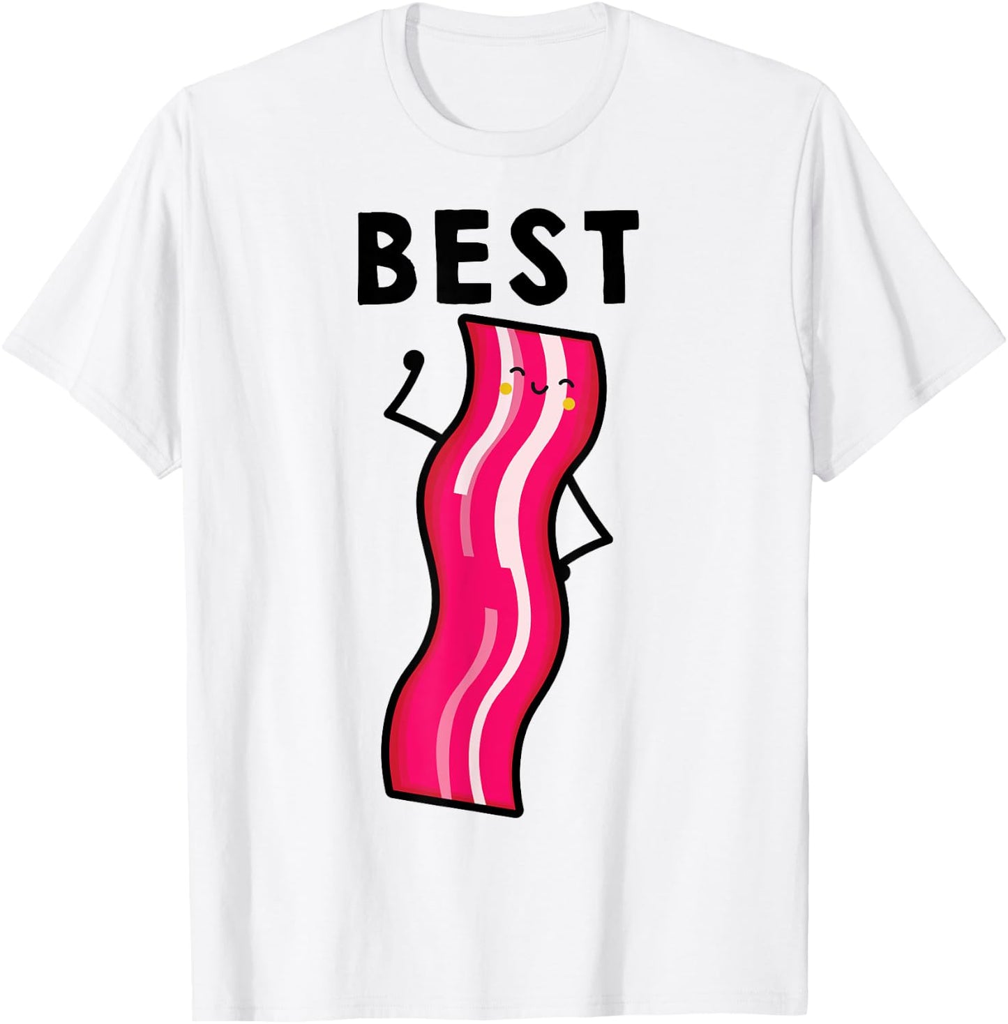Bacon and Egg Matching BFF Best Friend T Shirts Bestie T-Shirt - T-Shirt | White