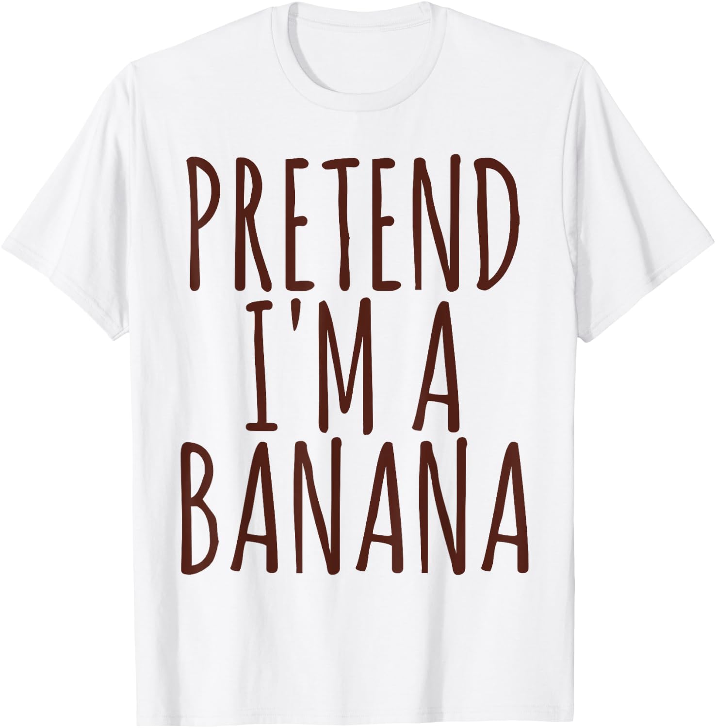 Funny Lazy Halloween Pretend I'm A Banana Gift Small T-Shirt - T-Shirt | White
