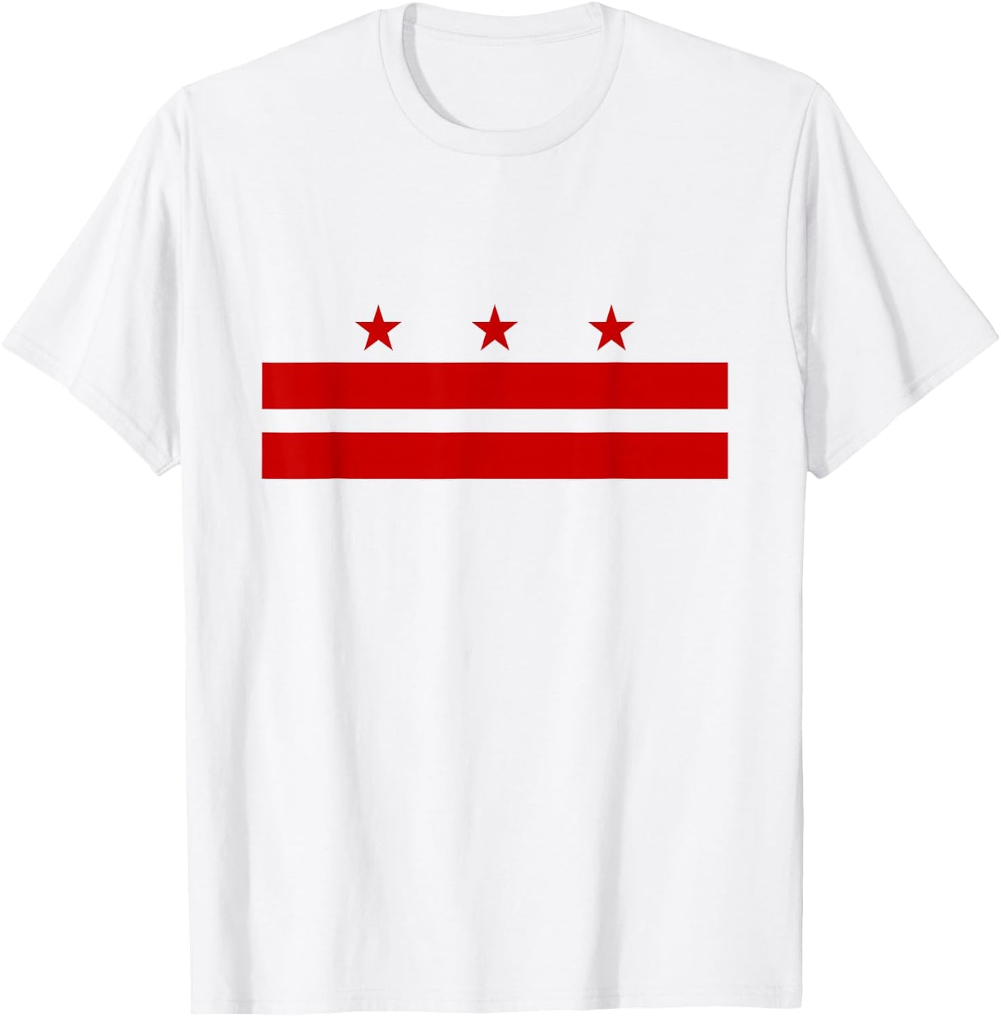 Washington, D.C. Flag, A Capital City, Men Women T-Shirt - T-Shirt | White