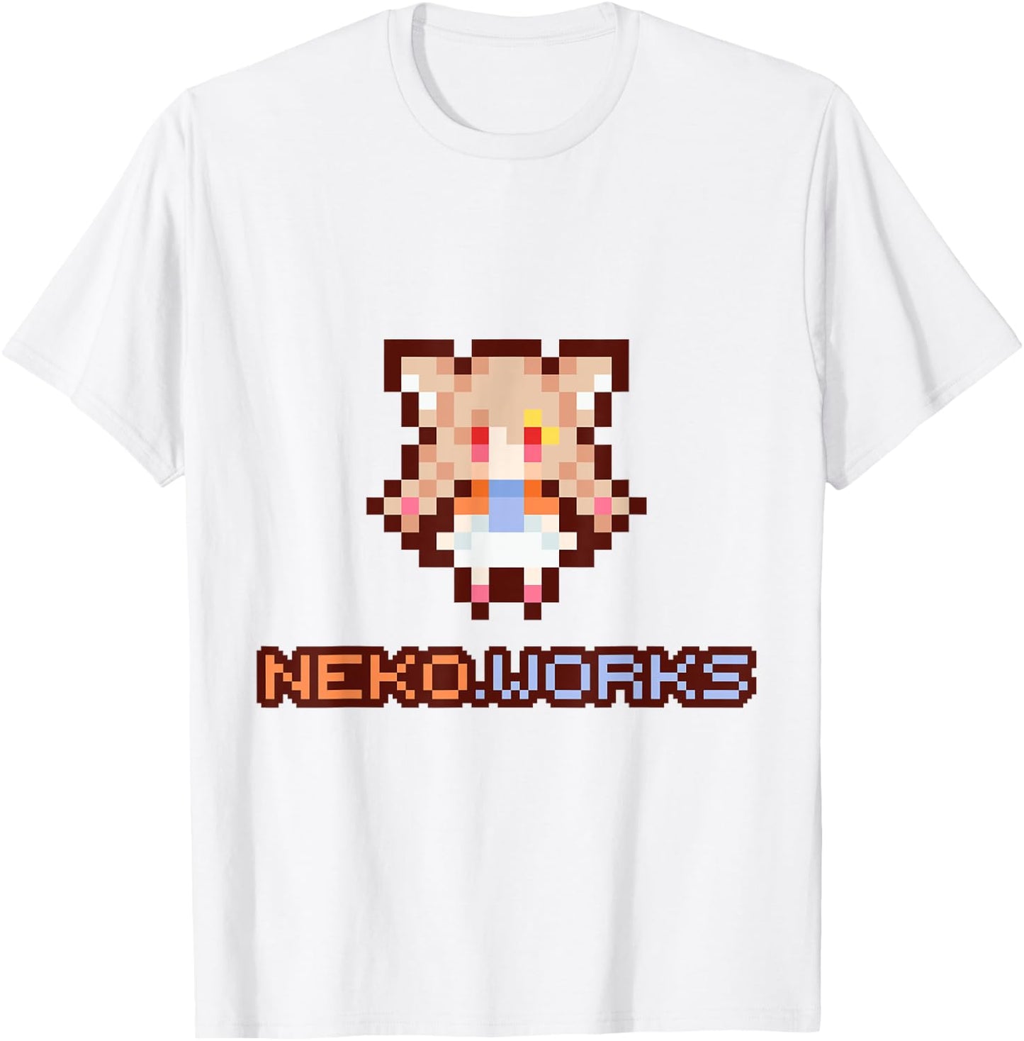 nekodotworks - Pixel art Miyu T-Shirt - T-Shirt | White