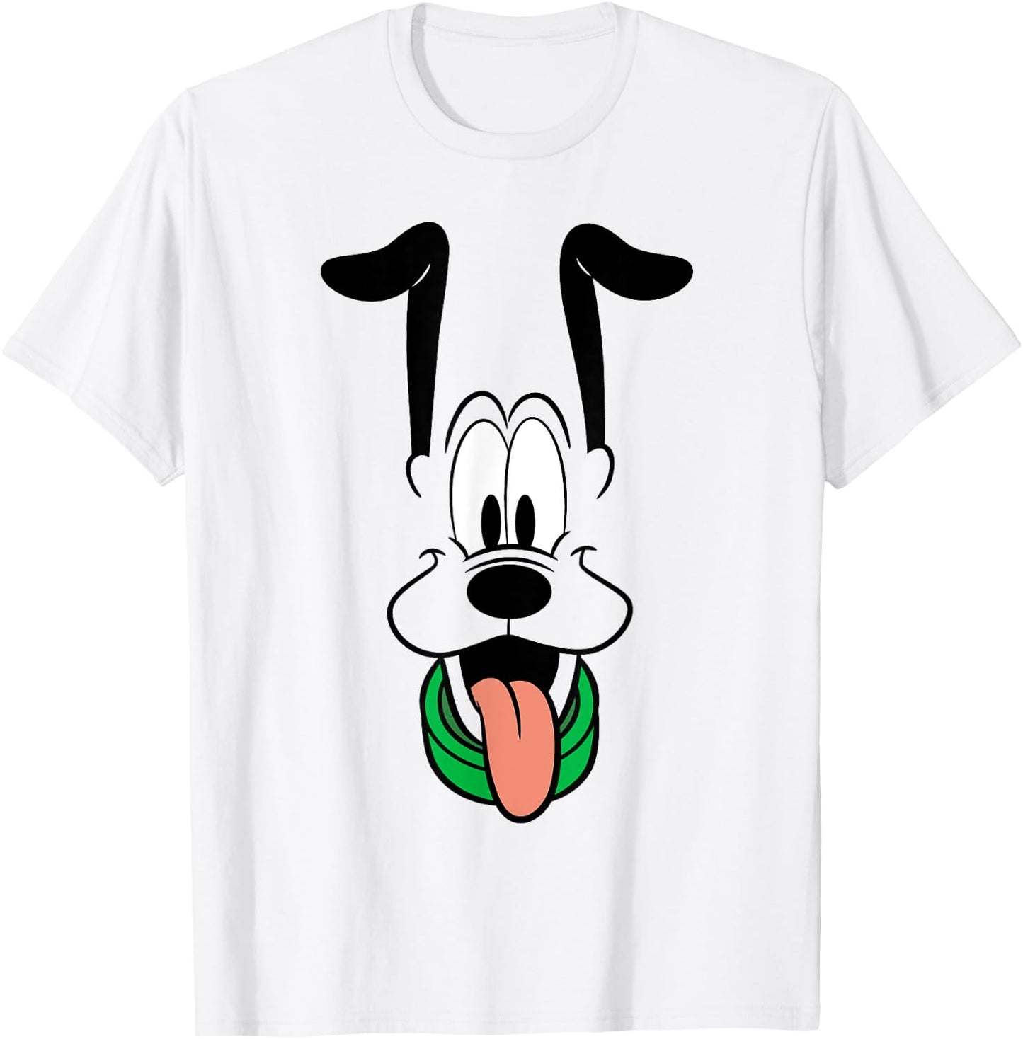 Disney Pluto Big Face Ears Up T-Shirt - T-Shirt | White
