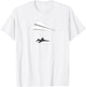 Paper Airplane Shadow F-16 Fighting Falcon T-Shirt - T-Shirt | White