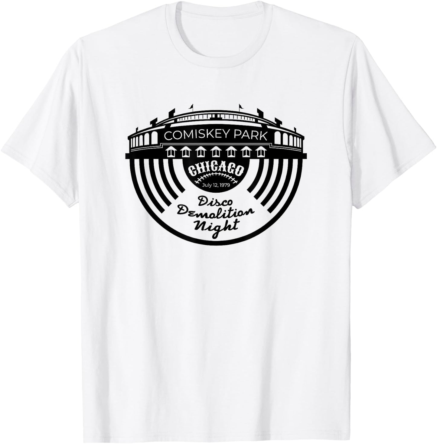 Old Comiskey Park Shirt Vintage Disco Demolition Night T-Shirt - T-Shirt | White