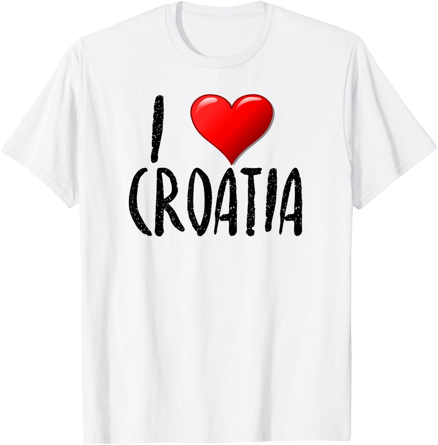 I Love Croatia- - Traveler - Souvenir T-Shirt - T-Shirt | White