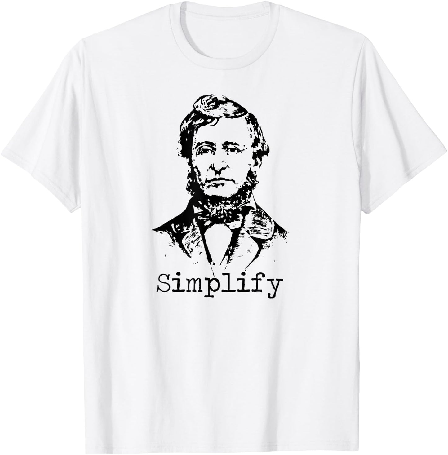 Thoreau T Shirt - Simplify T-Shirt - T-Shirt | White