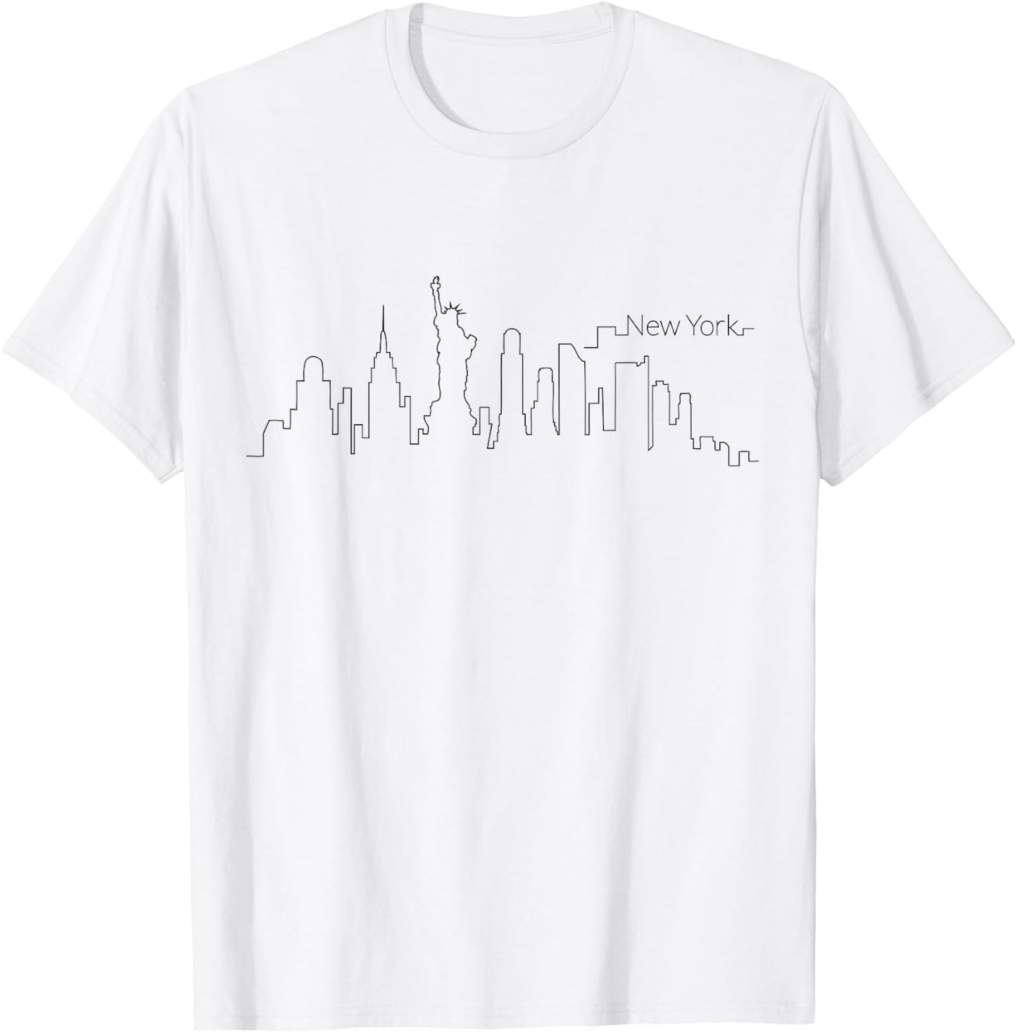 New York City Skyline NYC NY USA America Souvenir T-Shirt - T-Shirt | White