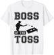 Boss Of The Toss Cornhole Game Tailgating Cornholer T-Shirt - T-Shirt | White