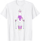 Cute Unique & Funny Unicorn & Skiing Art & Gift T-Shirt - T-Shirt | White