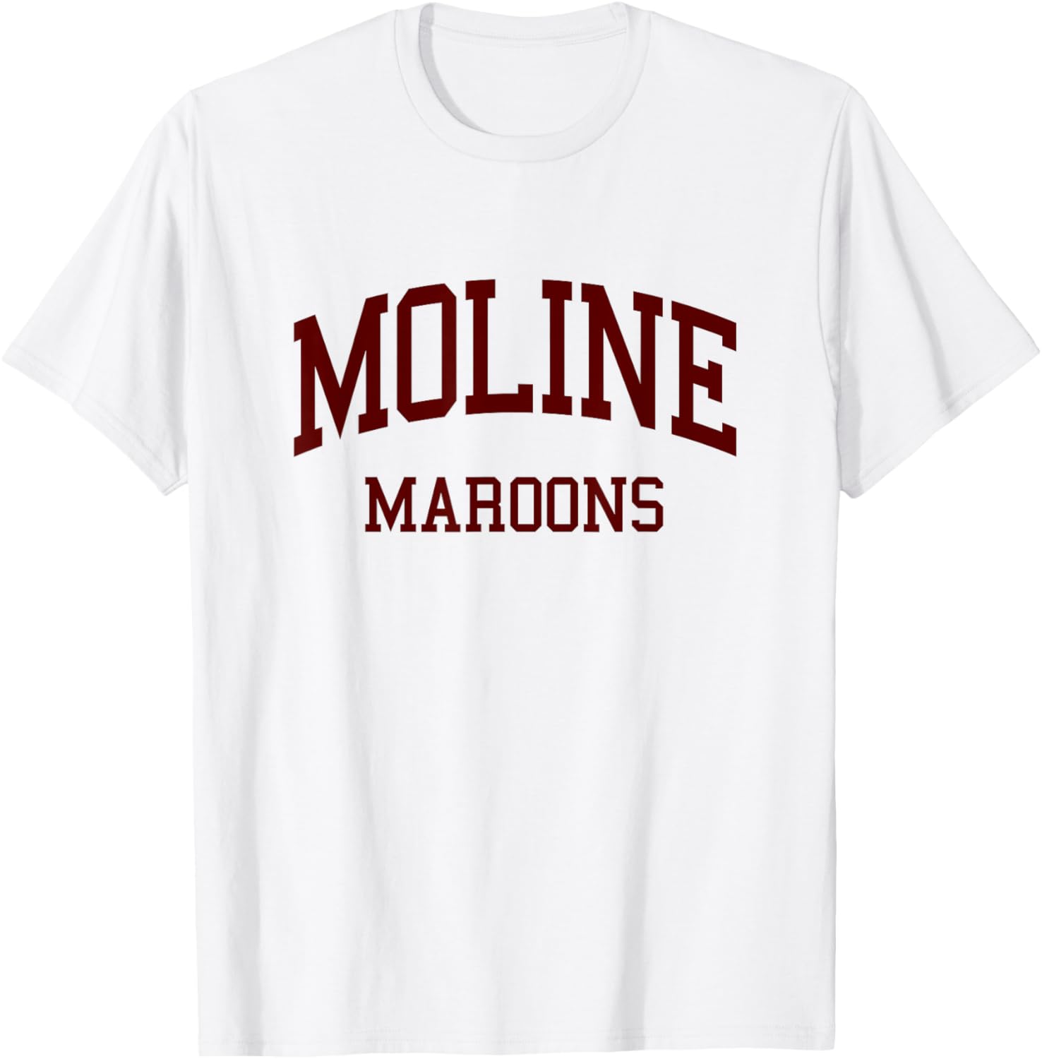 Moline High School HS Moline IL Retro T-Shirt - T-Shirt | White