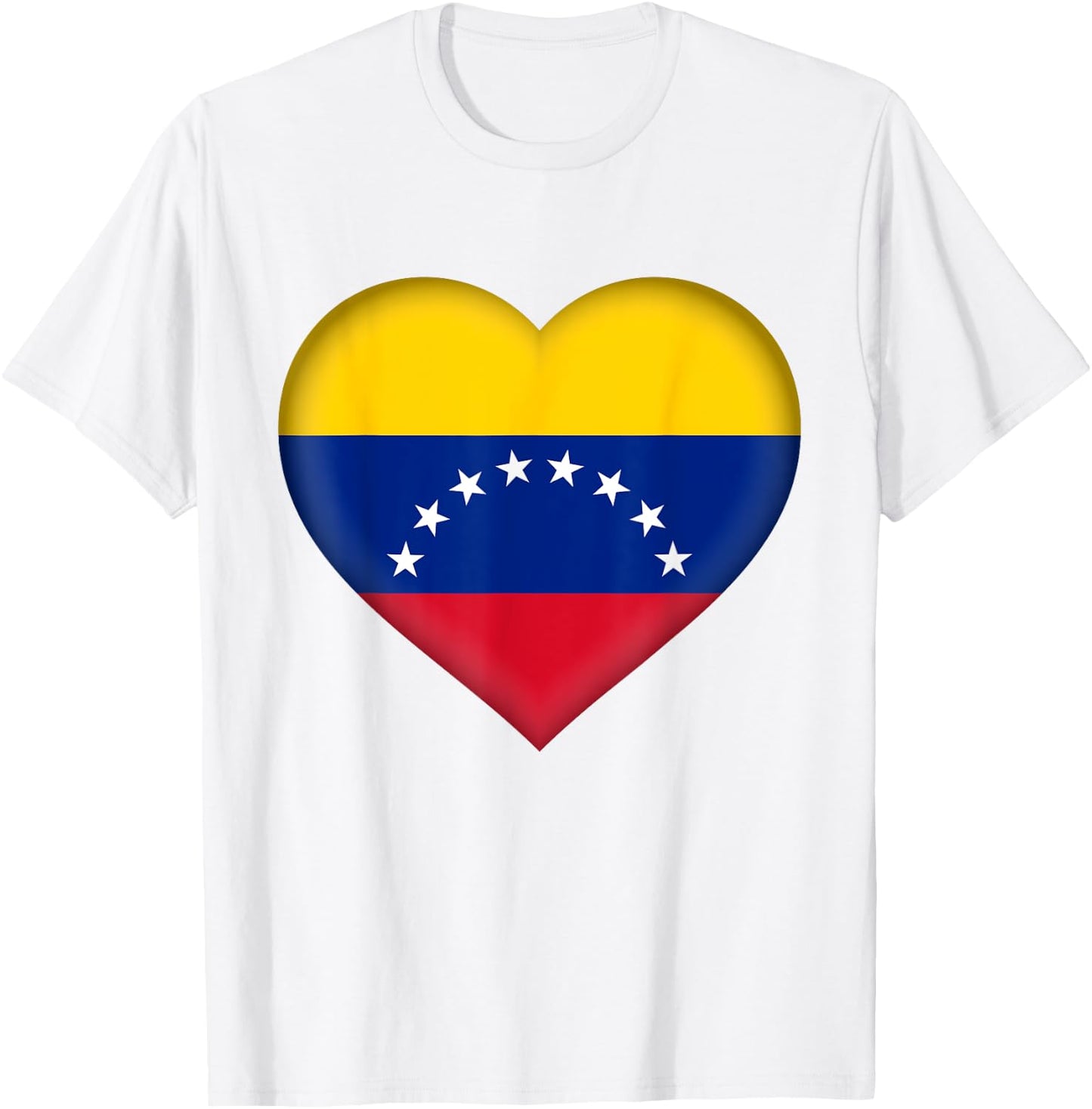 I Love Venezuela | Venezuelan Flag Heart Outfit T-Shirt - T-Shirt | White