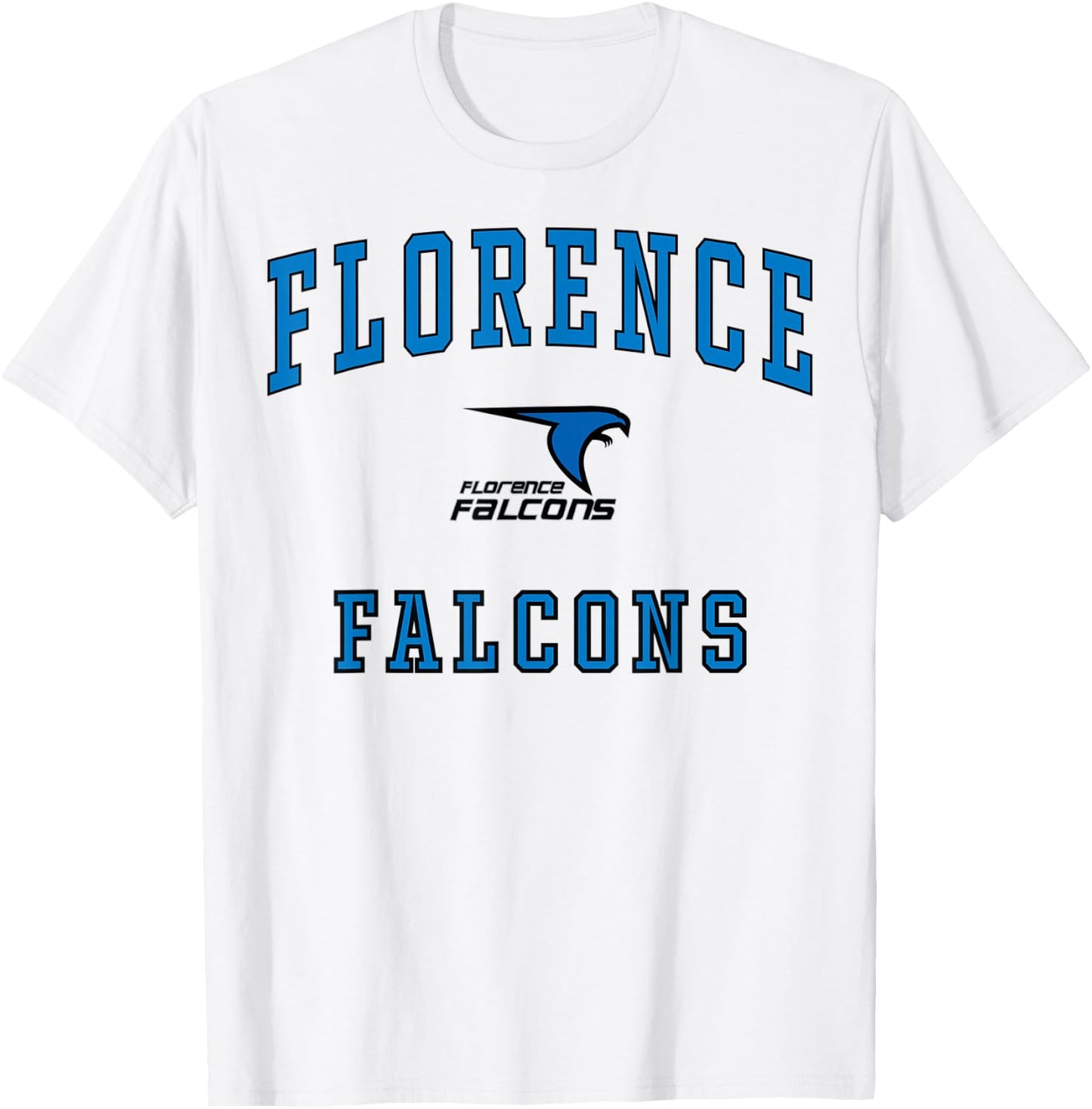 Florence High School Falcons C1 T-Shirt - T-Shirt | White