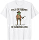 Hold On Partner I'm Overstimulated Frog Cowboy T-Shirt - T-Shirt | White