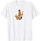 "Pochtalion Pechkin" Troye iz Prostokvashino Russian Cartoon T-Shirt - T-Shirt | White