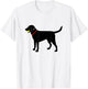 Labrador Retriever Fetch Black Lab Play Ball T-Shirt - T-Shirt | White