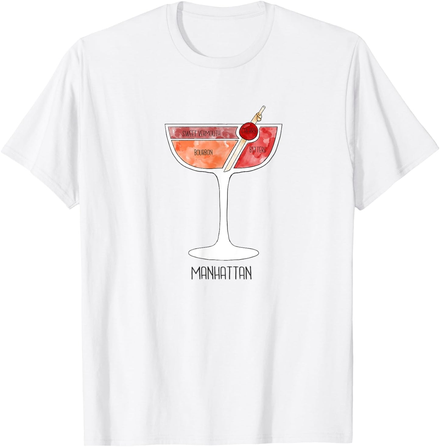 Manhattan Cocktail Party Summer Bartender Pool Shirt T-Shirt - T-Shirt | White