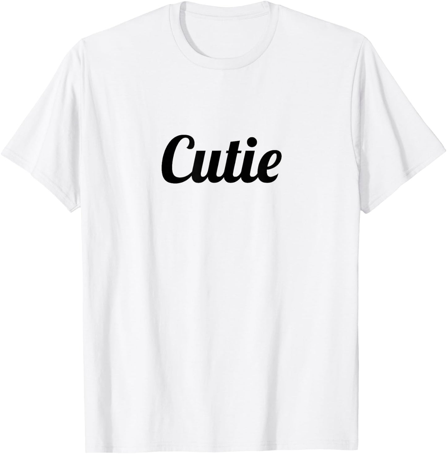 that says the Word - Cutie - on it | Gift - Cute T-Shirt - T-Shirt | White