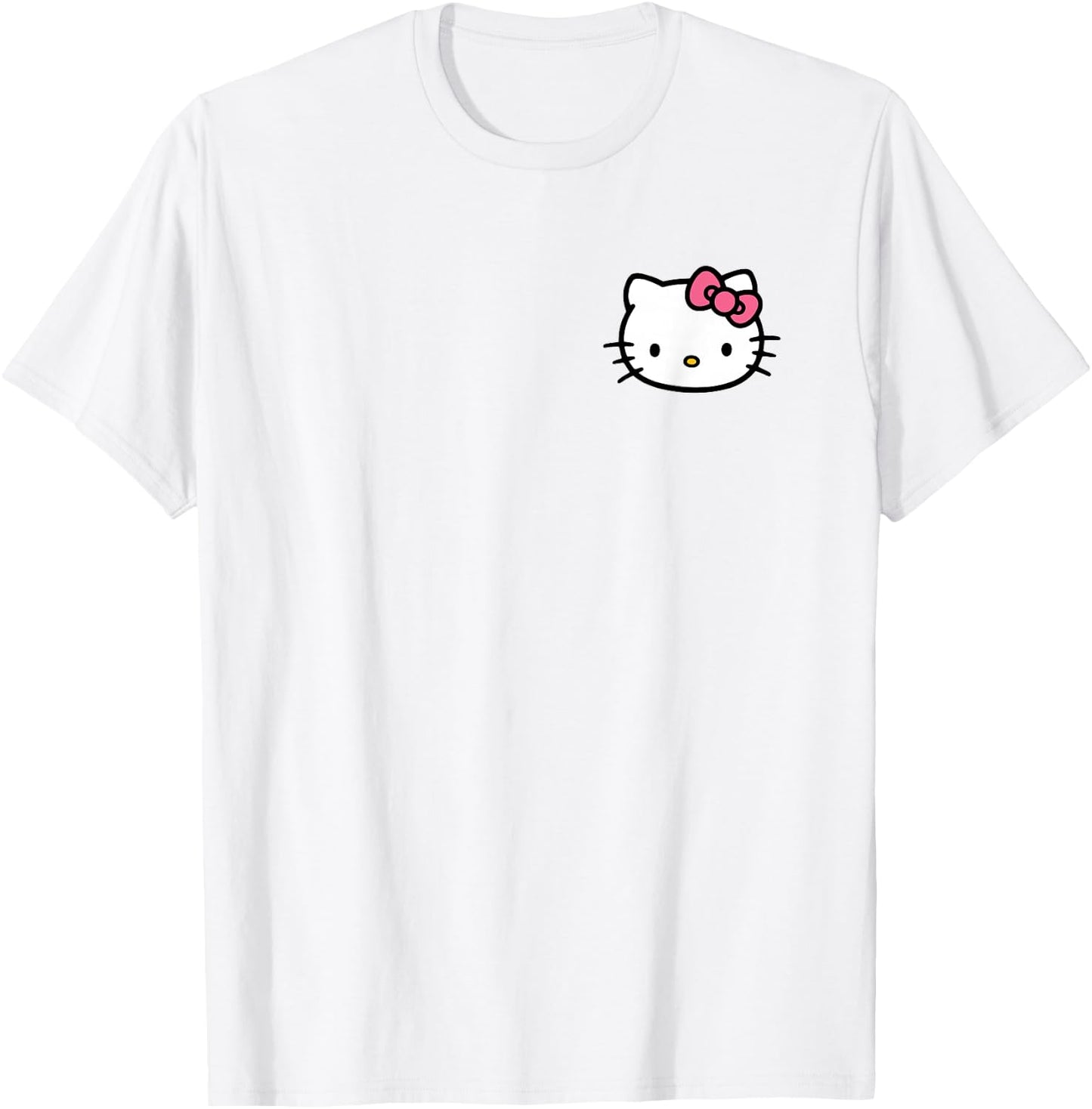 Hello Kitty Front and Back Logo Shirt T-Shirt - T-Shirt | White