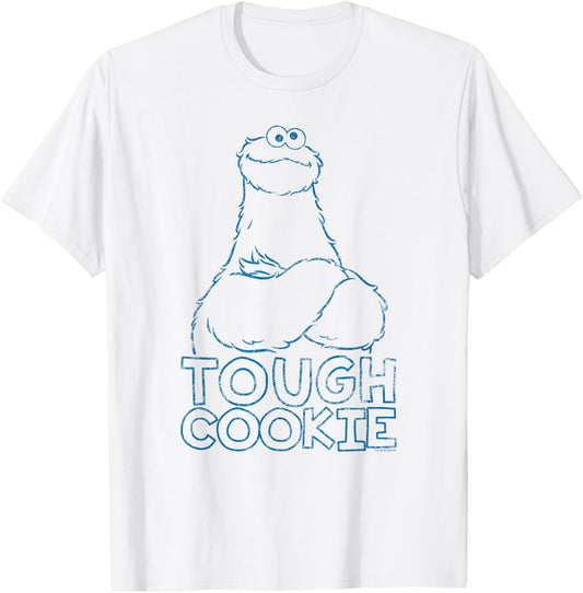 Sesame Street Cookie Monster Tough Cookie T-Shirt - T-Shirt | White