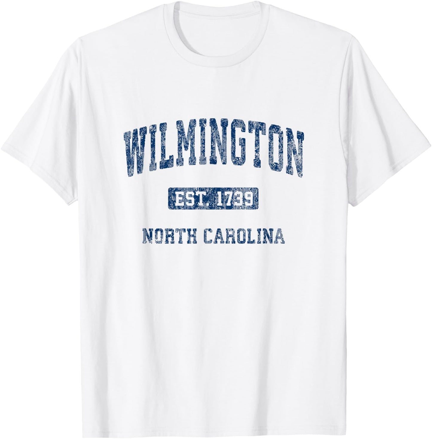 Wilmington North Carolina NC Vintage Athletic Sports Design T-Shirt - T-Shirt | White