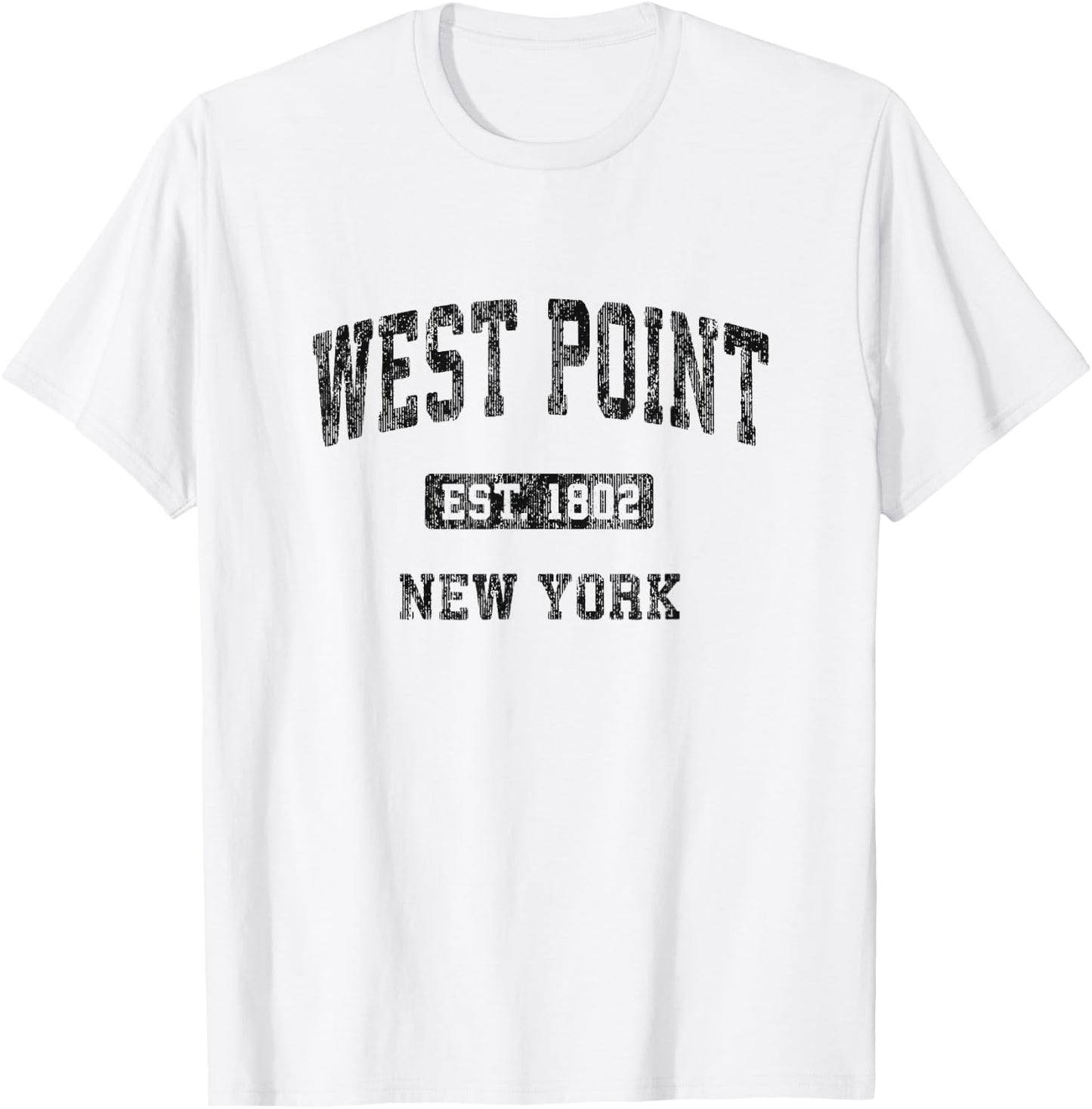 West Point New York NY Vintage Athletic Sports Design T-Shirt - T-Shirt | White