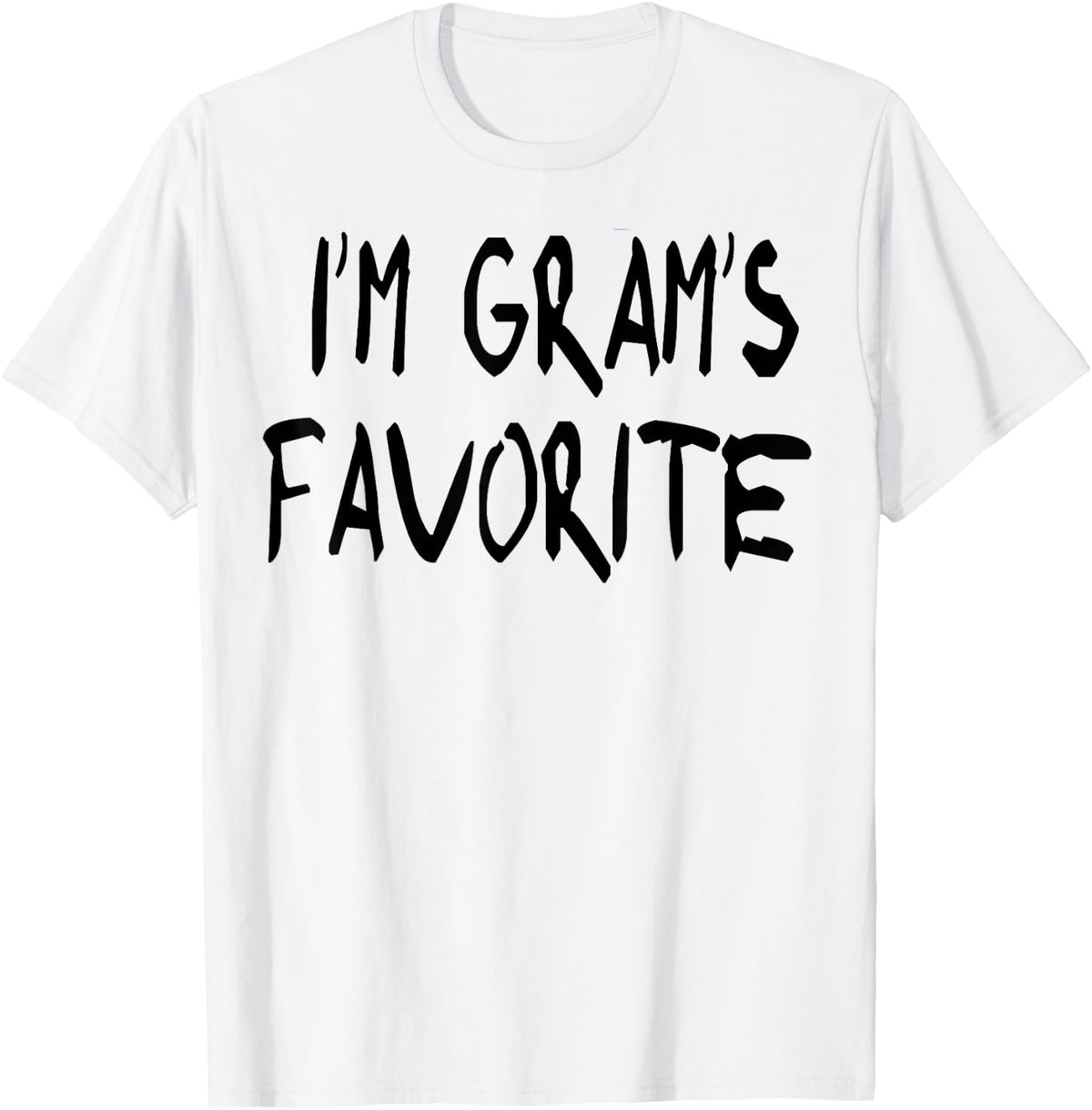 Grandmother I'm Gram's Favorite Grandma T shirt T-Shirt - T-Shirt | White