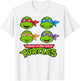 Teenage Mutant Ninja Turtles 16-Bit Turtle Heads T-Shirt - T-Shirt | White