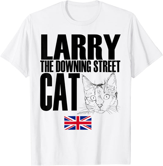 Storecastle: Larry the Downing Street Cat UK Men Women Girls Kids T-Shirt - T-Shirt | White