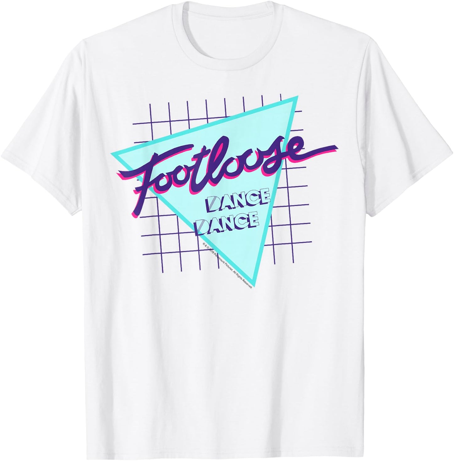 Footloose Dance Dance 80's Logo T-Shirt - T-Shirt | White