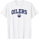 Edmonton Oilers Arch Over Orange Officially Licensed T-Shirt - T-Shirt | White