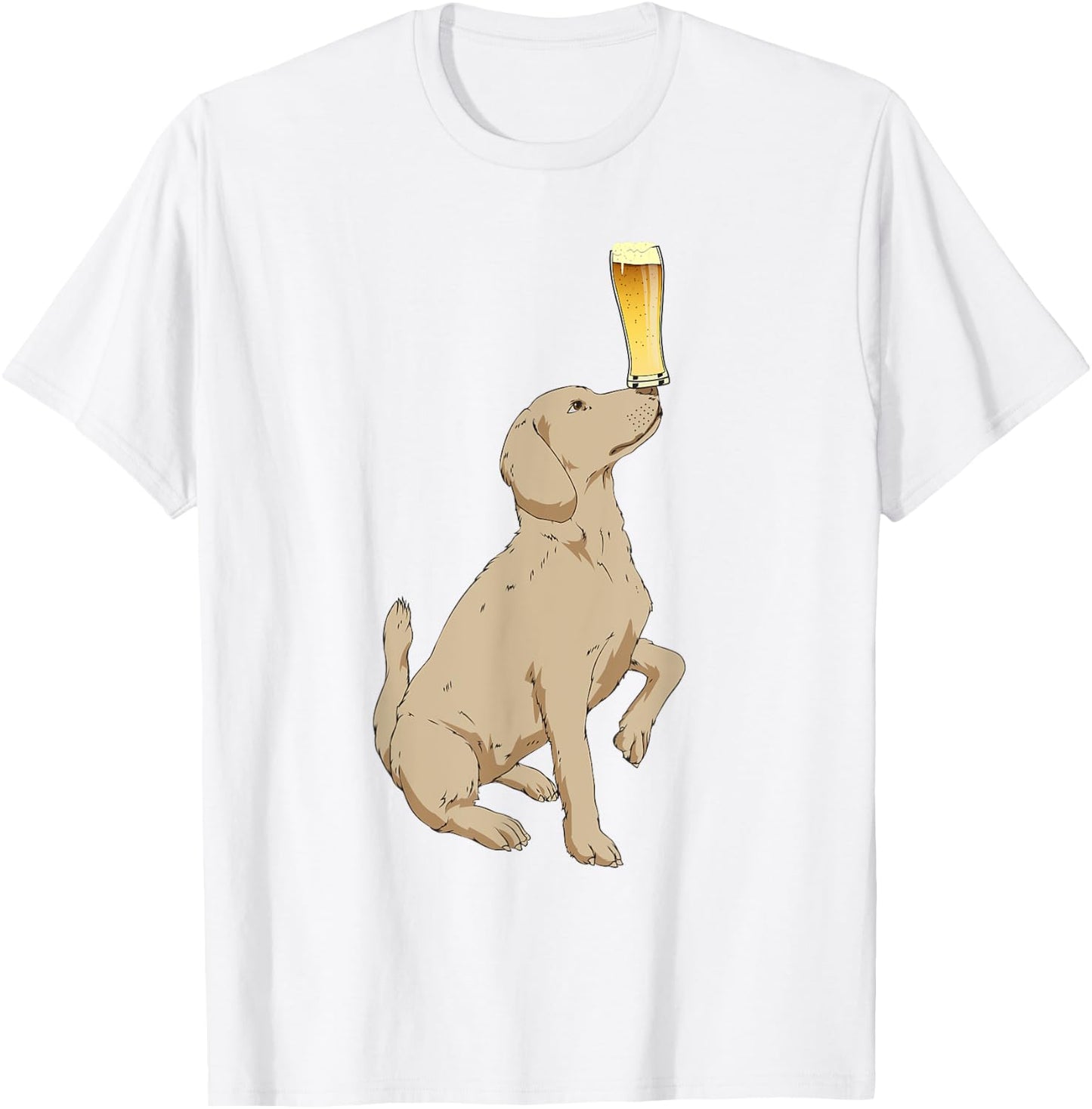 Craft Beer Shirt Labrador Retriever Shirt Beer Lovers Shirt T-Shirt - T-Shirt | White