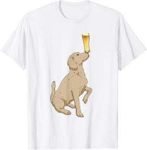 Craft Beer Shirt Labrador Retriever Shirt Beer Lovers Shirt T-Shirt - T-Shirt | White