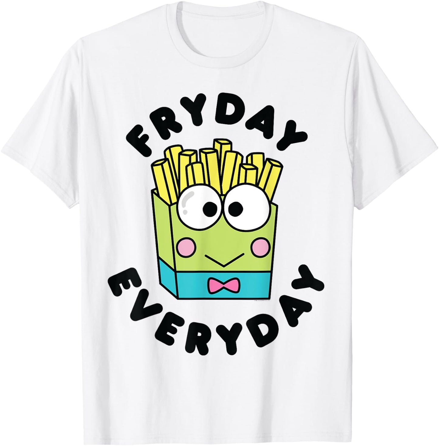 Keroppi French Fries Fryday Friday Everyday T-Shirt - T-Shirt | White