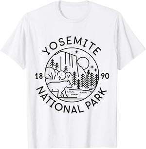 Yosemite National Park 1890 California T-Shirt - T-Shirt | White
