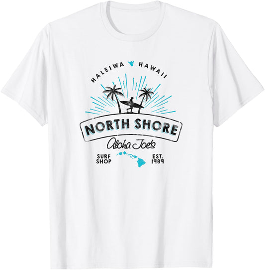 Aloha Joe's North Shore Surf Shop T-Shirt - T-Shirt | White
