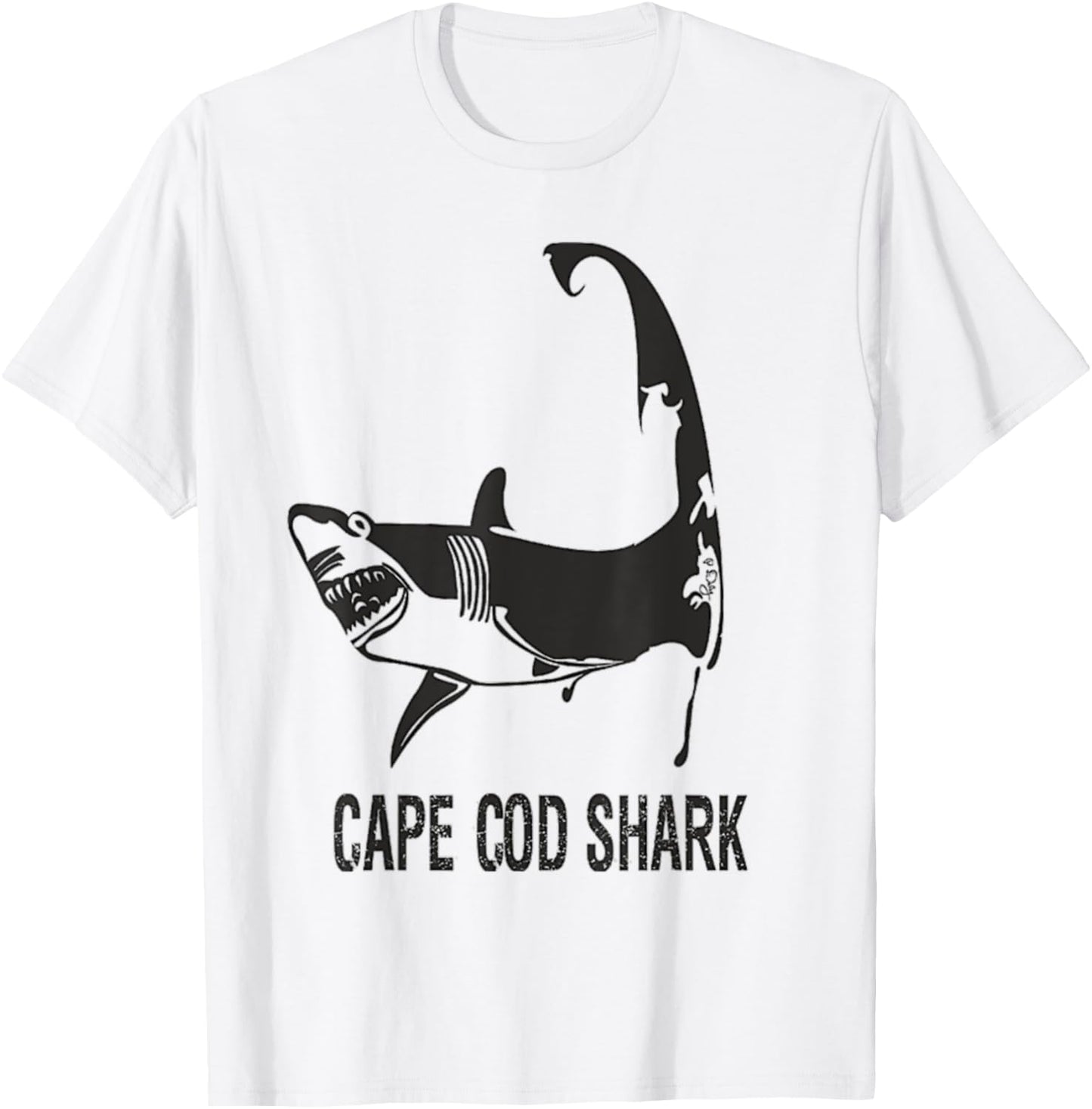 Cape Cod Shark T-Shirt - T-Shirt | White