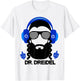Funny Hanukkah Hebrew Rapper DJ Chanukah Dr. Dreidel Gift T-Shirt - T-Shirt | White