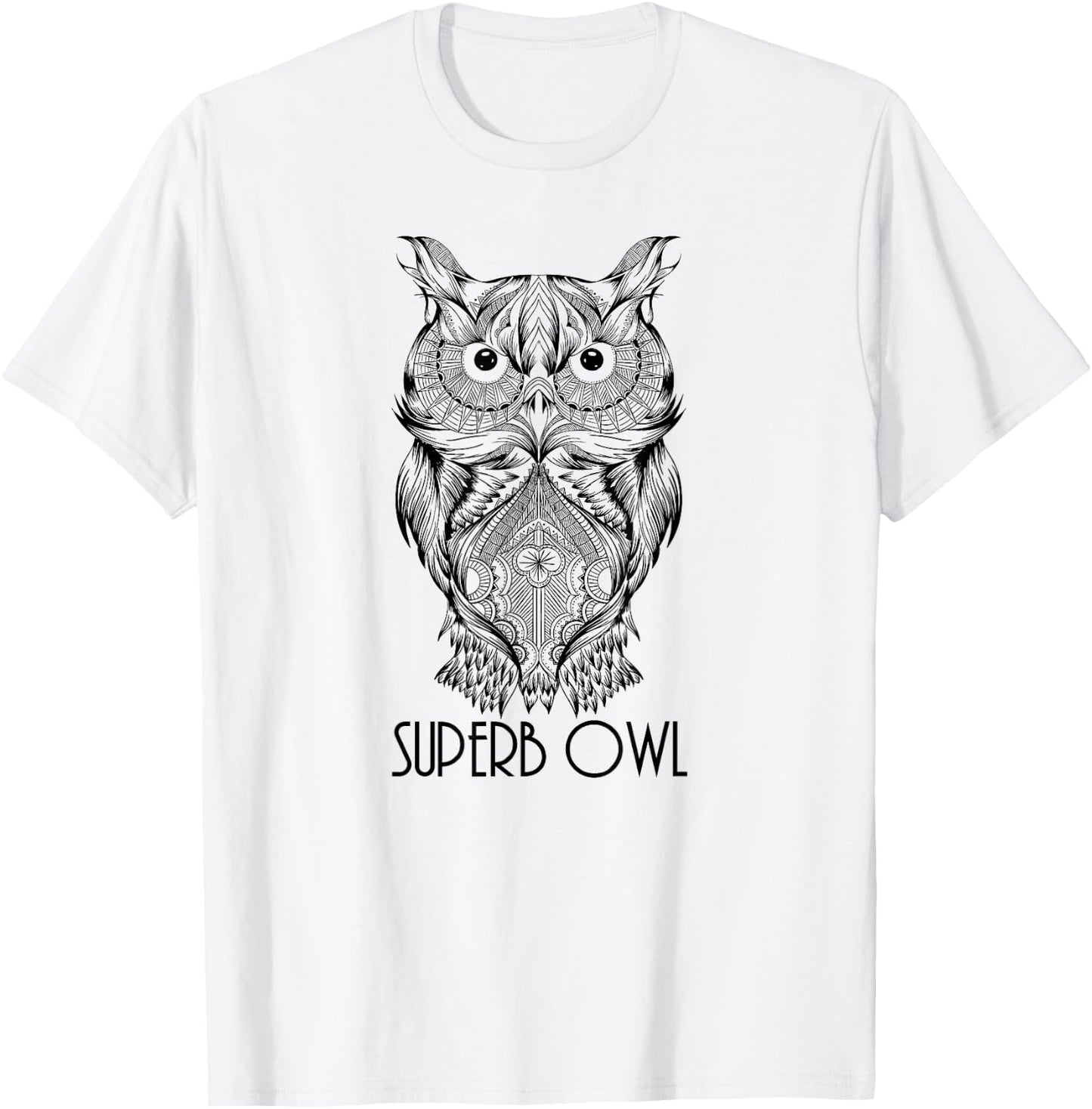The Elegant Superb Owl Shirt - Owl Bird Shirt T-Shirt - T-Shirt | White