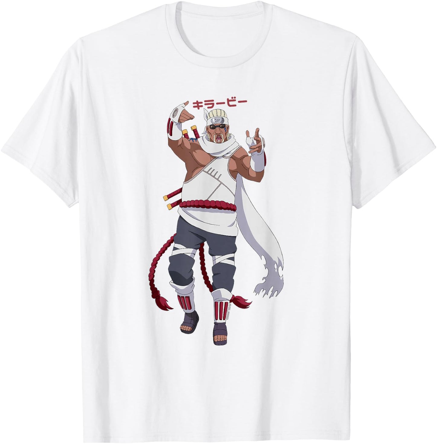 Naruto Shippuden Killer Bee Shinobi from Kumogakure Anime T-Shirt - T-Shirt | White