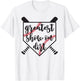 Greatest Show On Dirt Baseball Softball Funny T-Shirt - T-Shirt | White