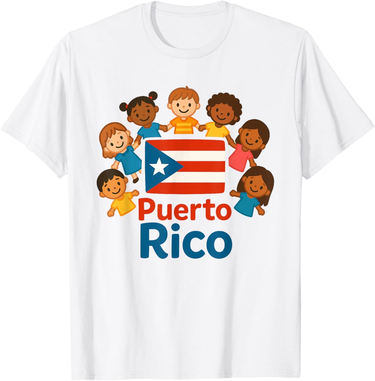 Puerto Rico Kids Flag Unity Boricua Pride T-Shirt - T-Shirt | White