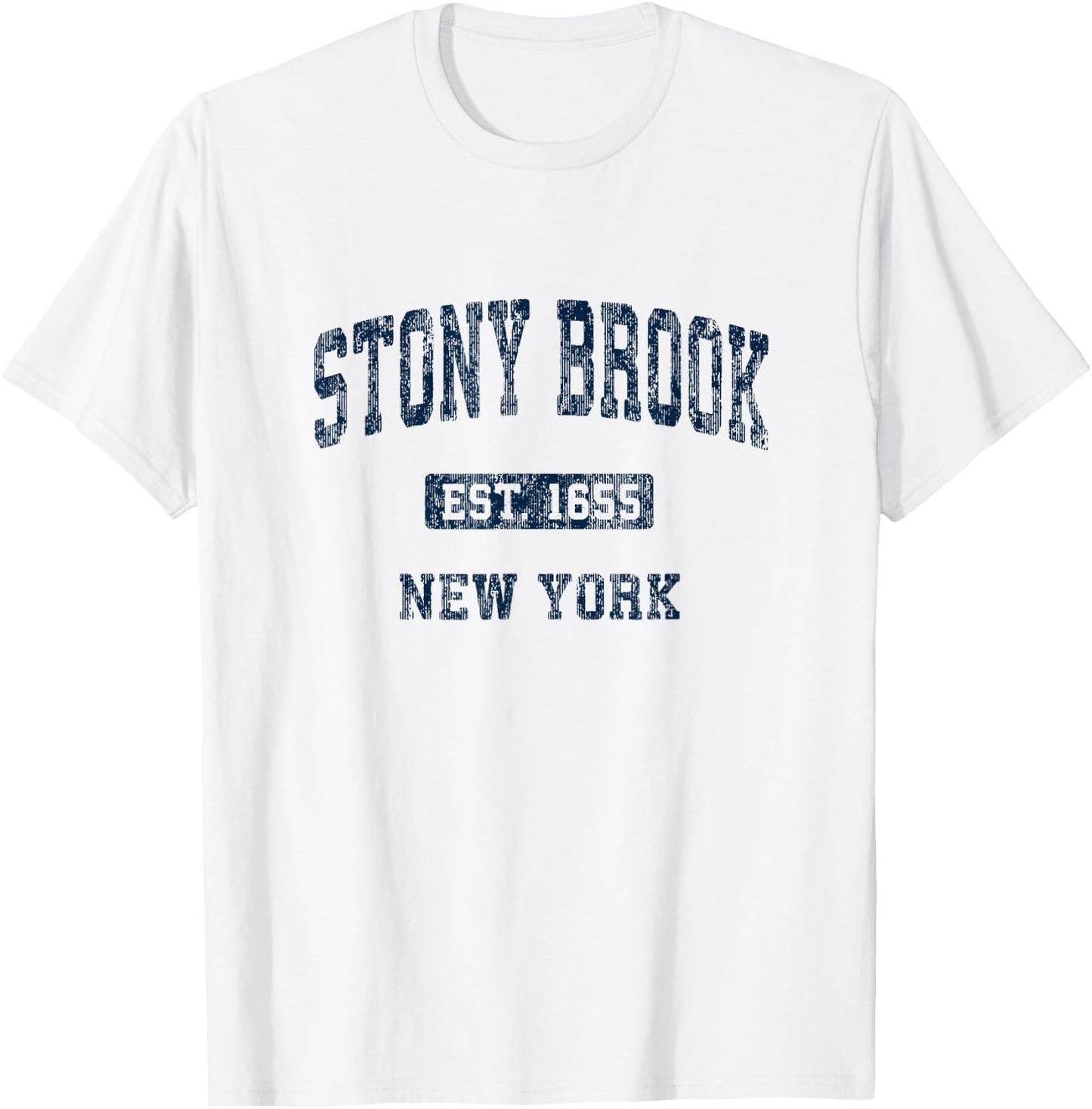 Stony Brook New York NY Vintage Athletic Sports Design T-Shirt - T-Shirt | White