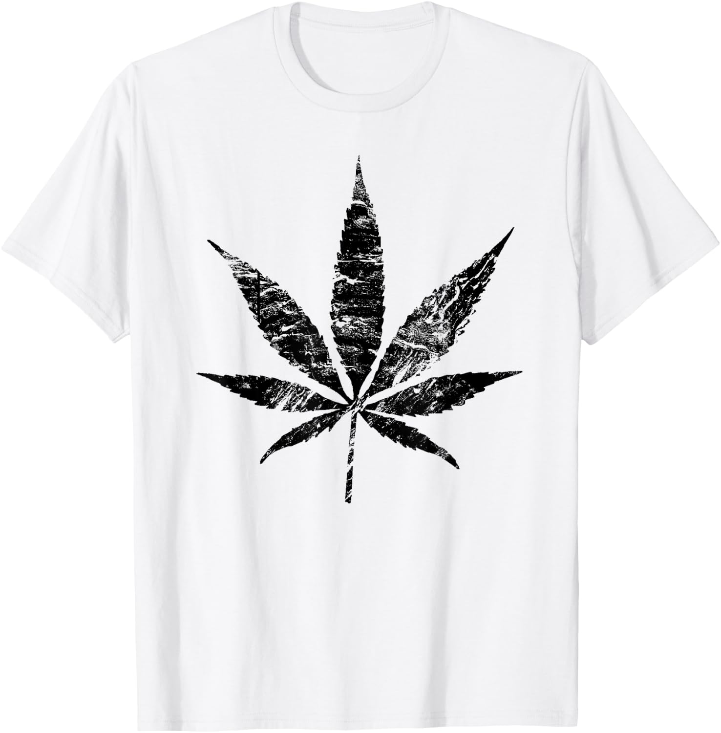 Vintage Pot Leaf T-Shirt - T-Shirt | White