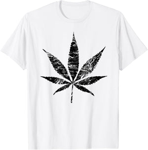 Vintage Pot Leaf T-Shirt - T-Shirt | White