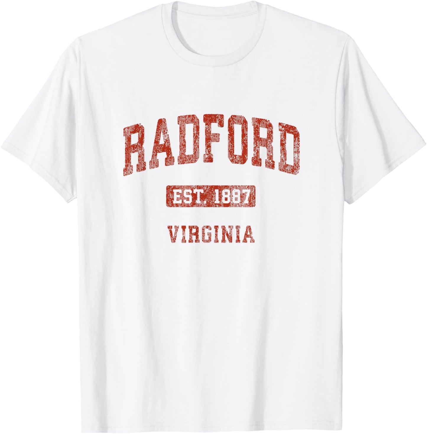 Radford Virginia VA Vintage Athletic Sports Design T-Shirt - T-Shirt | White