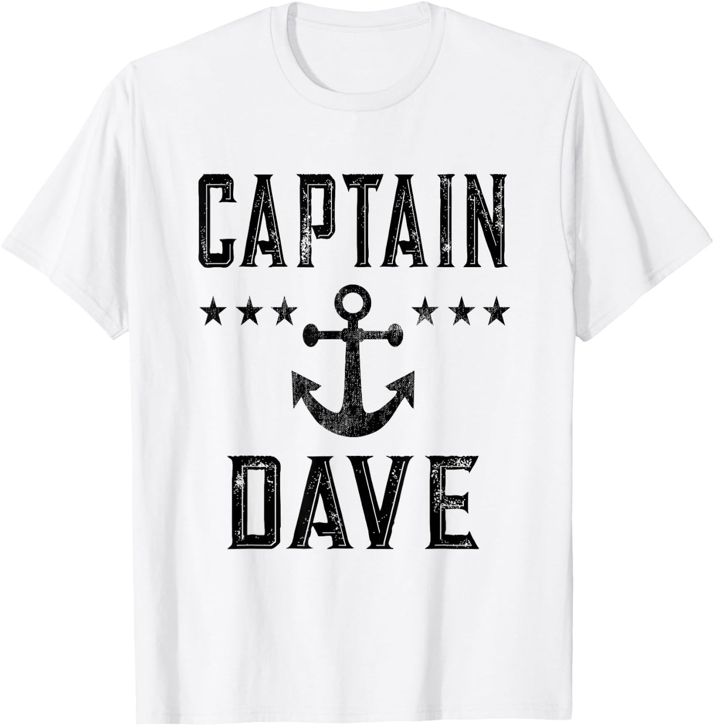 Vintage Captain Dave Item - Lake Boating or Boat Owner T-Shirt - T-Shirt | White