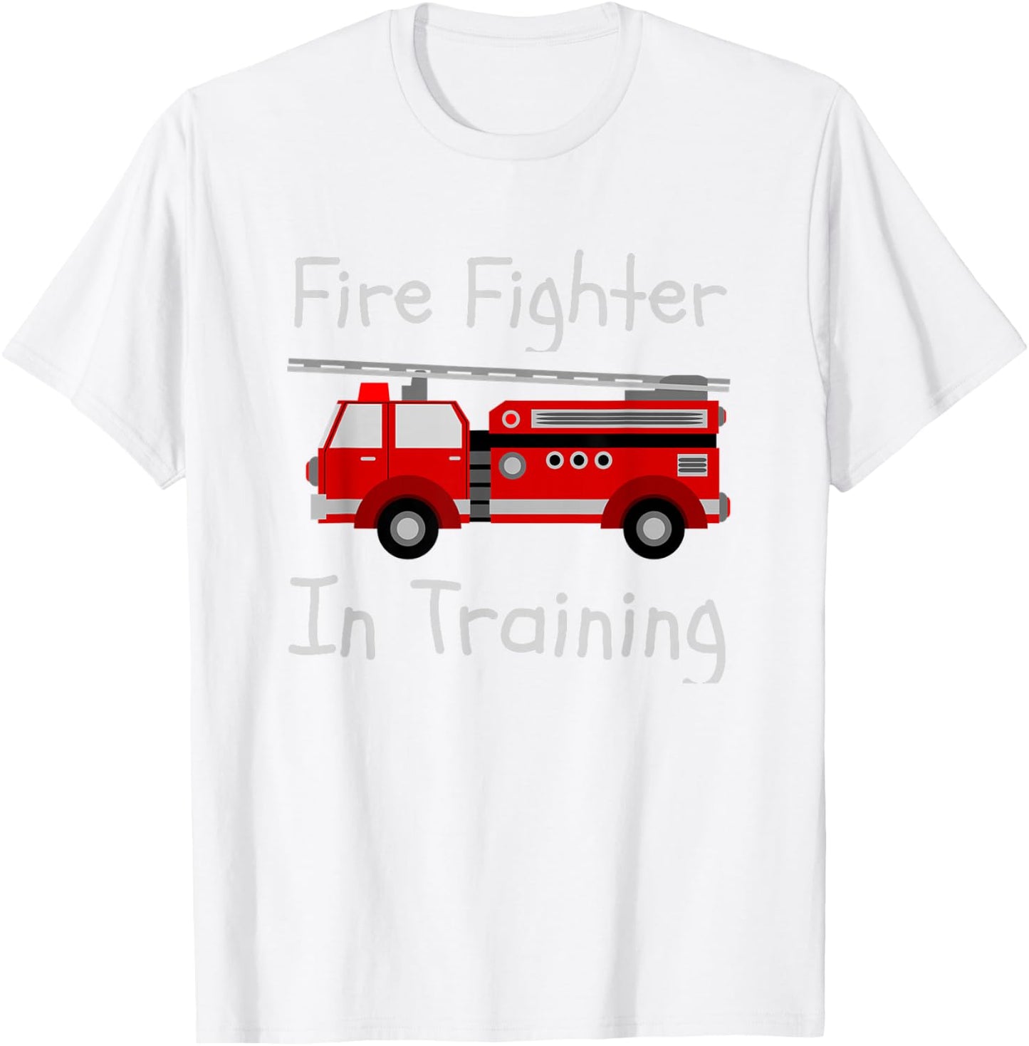 Fire Fighter In Training Fireman For Boys or Girls T-Shirt - T-Shirt | White