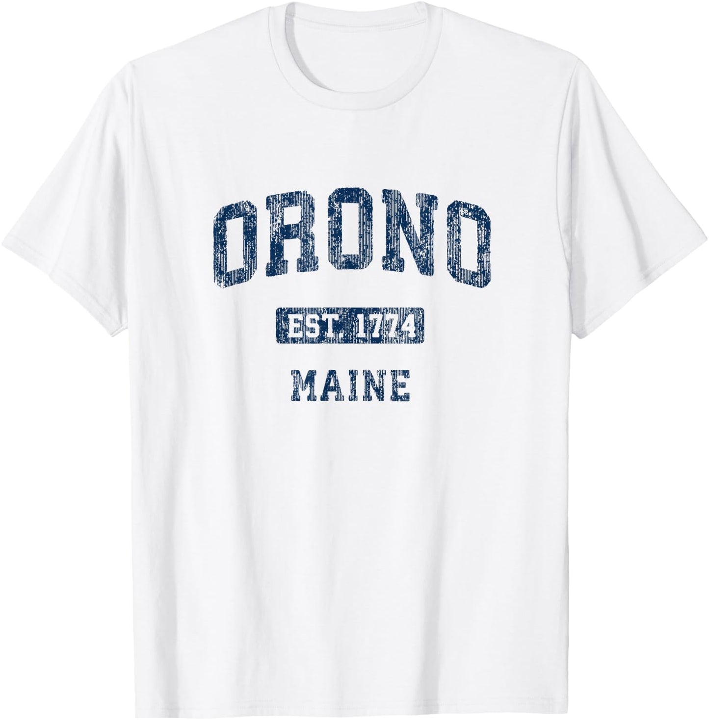 Orono Maine ME Vintage Athletic Sports Design T-Shirt - T-Shirt | White
