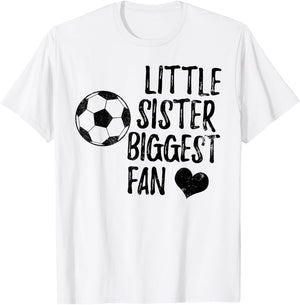 Soccer Sister Shirt Team Football Vintage Girls Boys T-Shirt - T-Shirt | White
