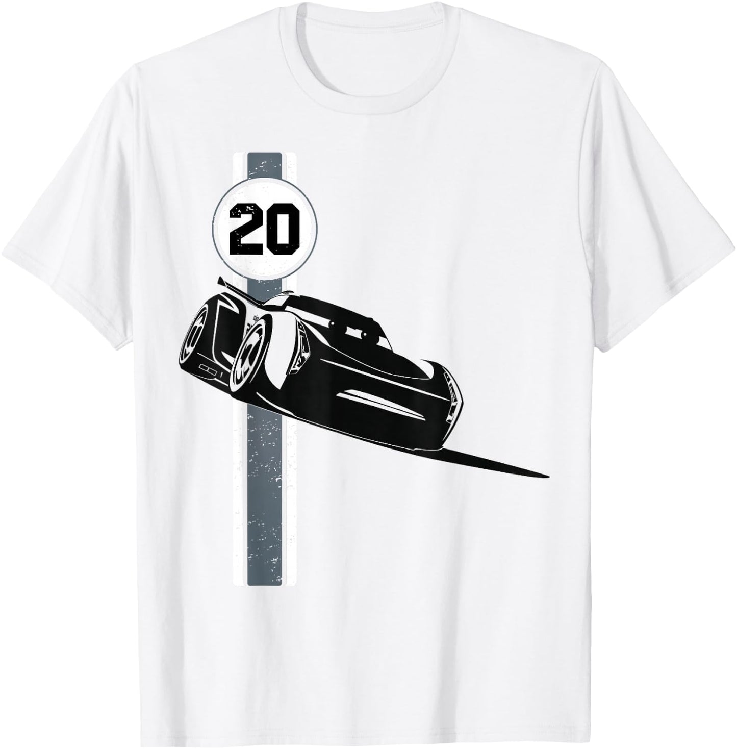 Disney Pixar Cars 3 Jackson Storm Vintage Retro Drift Logo T-Shirt - T-Shirt | White